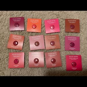 authentic Hermes lipstick sample collection
